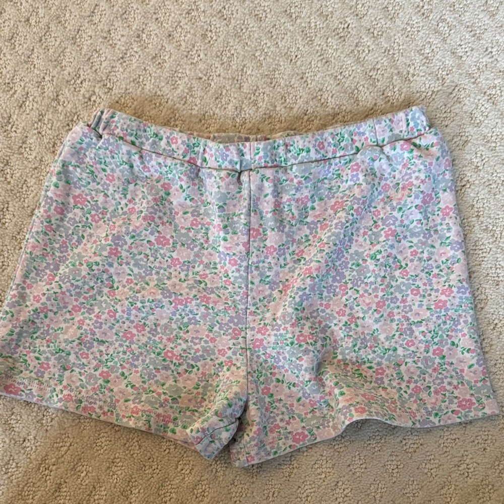TBBC Floral Pastel Cotton Shorts - Size 8